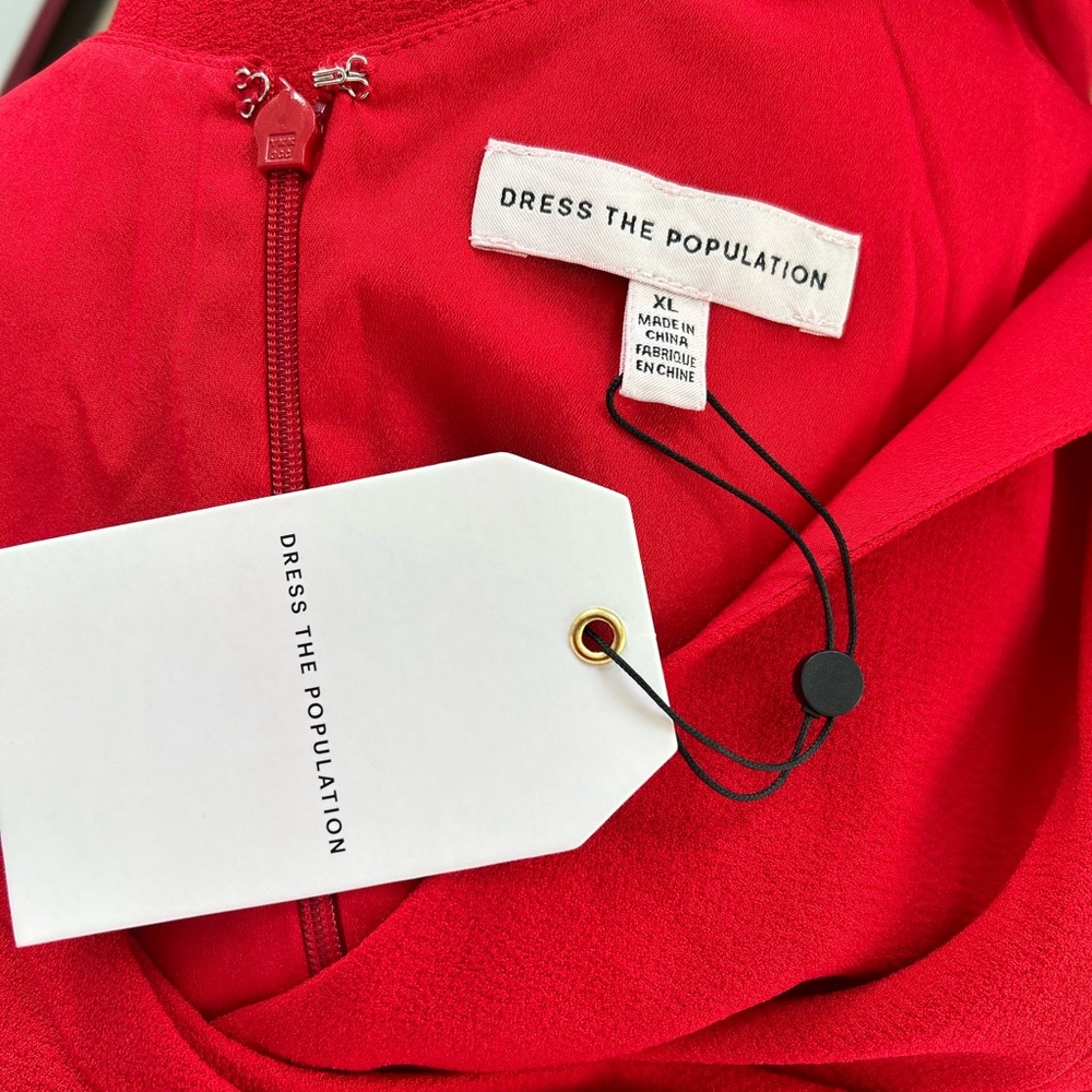 Sexy Red gown Dress the Population size XL New with tags - Picture 7 of 10